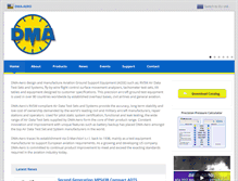 Tablet Screenshot of dma-aero.com